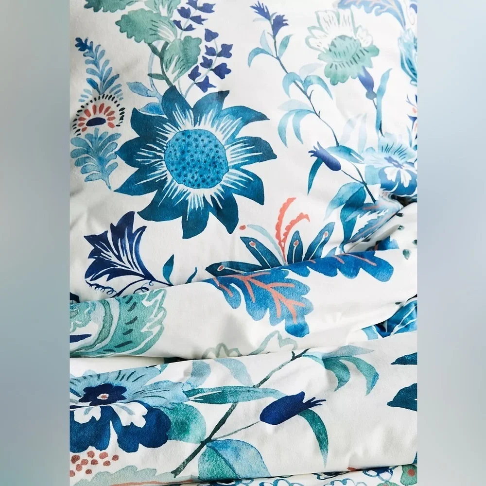 Anthropologie Velvet Hollyhock Quilt Queen NWT